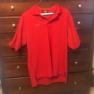 JR CRIDER  Red/black polo